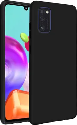 Zdjęcie produktu dla Avizar, etui Galaxy A41 z antypoślizgowego silikonu, czarne