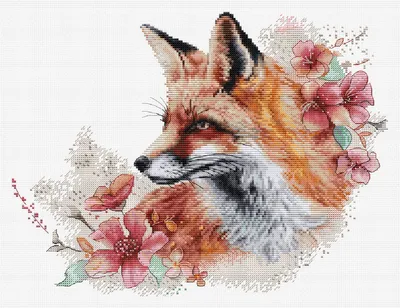 Zdjęcie produktu dla Zestaw do haftu krzyżykowego Luca-S "Przebiegły lis", wzór do liczenia, 30x22cm