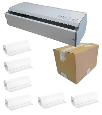 Produktbild von SET - Economic hygienische Wickeltisch Papierrollen + dazugehöriger Spender