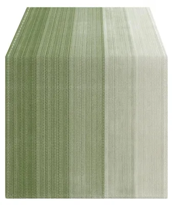 Obrázek produktu pro Běžec na stůl, 40 x 180 cm, zelený, vzhled lnu, voděodolný, pro použití venku i uvnitř