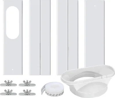 Obrázek produktu pro Sada přenosné okenní klimatizace s výfukovou hadicí s univerzální spojkou, sada těsnění pro okenní ventilaci mobilní klimatizace