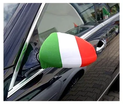 Produktbild von Spiegelflagge/Spiegelfahne ITALIEN - 1 Paar, Auto/PKW Rückspiegel/Autospiegel Fahne/Flagge/Überzug