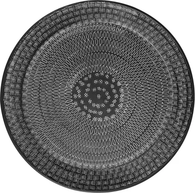 Produktbild von Deko-Tablett - Schwarz - Metall - Ø 36 cm