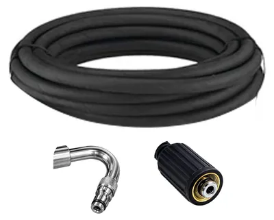 Productafbeelding van Versterkte slang (hoekfitting + schroefdraad) Procraft SA-10-G, 10 meter