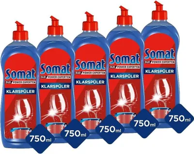 Produktbild von Somat Klarspüler Geschirrreiniger 5x750 ml Spülmaschinenreiniger Reinigung