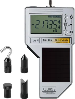Immagine prodotto di Alluris FMI-S10 Misuratore di forza digitale (solare), campo di misura: 500 N