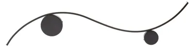 Produktbild von WAVE AP LED – Breite: 100 cm, Höhe: 31,5 cm – Schwarz