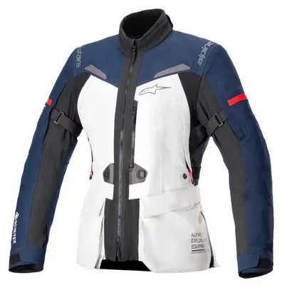 Zdjęcie produktu dla Alpinestars Stella ST-7 2L GTX wodoodporna damska kurtka motocyklowa z tkaniny, szara/czarna/niebieska, rozmiar S