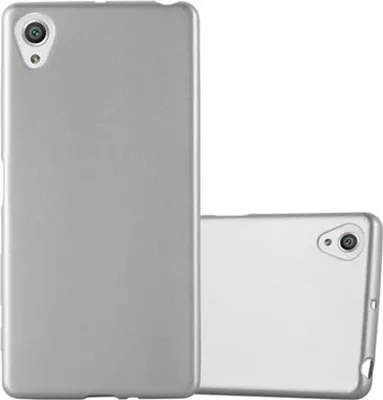 Immagine prodotto di Cadorabo copertura protettiva per Sony Xperia X in argento custodia del telefono cellulare Custodia in silicone TPU Custodia Cover