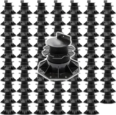 Produktbild von XPOtool sada 70x podstavcov na palubovky, 2700 kg, 60-138 mm, výškovo nastaviteľné nivelačné nožičky na palubovky, dosky a fošne