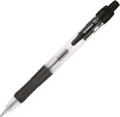 Zdjęcie produktu dla Długopis Żelowy Automatyczny Donau Czarny GelClick 0,5 mm