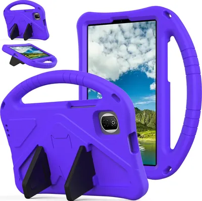 Produktbild von Kinder Hülle für Honor Pad X7 8,7", Eva Leichte Stoßfeste Ständer, Kids Griff Schutzhülle Lila