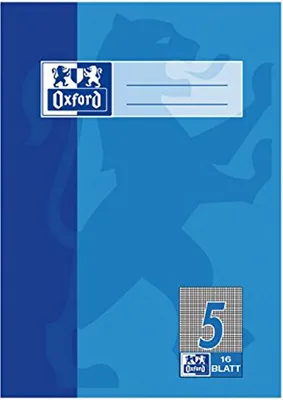 Produktbild von Oxford Schulheft DIN A5 Lineatur 5 / 5 mm kariert 16 Blatt (1 Stück)