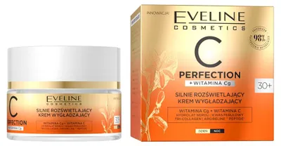 Produktbild von Eveline C Perfection+ Witamina Cg Silnie rozświetlający krem wygładzający 30+, 50 ml