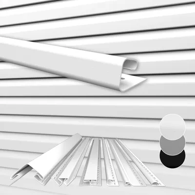 Produktbild von HEXIM Siding Fassadenpaneele außen Fassadenverkleidung wetterfest Kunststoffpanelee PVC-U Verkleidung Außenwand Hausverkleidung UV-beständig - (J-Profil weiß)
