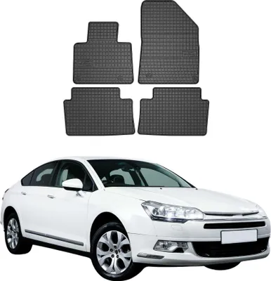 Image de 2008-2017 Citroen C5 Limo Break Tapis en caoutchouc noir 4 pcs