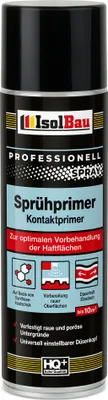 Produktbild von Isolbau Sprühprimer - 1 x 500 ml Kontakt-Primer zur Vorbehandlung der Haftflächen - Haftvermittler für Glas, Holz, Metall, Mauerwerk, PVC, Beton uvm