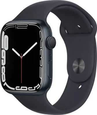 Produktbild von Apple Watch Series 7 45 mm (A2474) Polnočný športový náramok Midnight Alu GPS