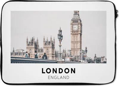 Produktbild von MuchoWow® Laptop Hülle 14 ZollLondon - England - Big Ben Laptoptasche - Laptoptasche - Stoßsicher - Schutzhaube