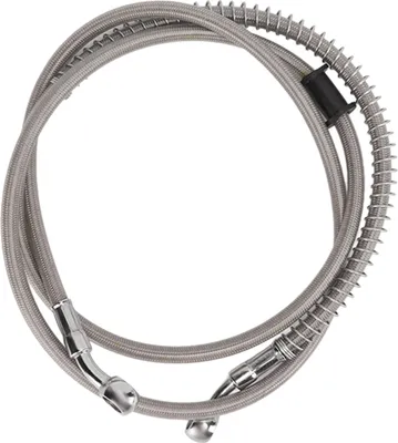 Zdjęcie produktu dla Uniwersalny motocyklowy wąż hamulcowy Przewód hamulcowy ze stali PVC Sprzęgła do większości motocykli Łatwa instalacja140cm