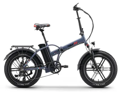 Immagine prodotto di Fat Bike Elettrica Skyjet Nero M Bici Elettrica Pedalata Assistita Pieghevole Autonomia 30-50 km Old Blue