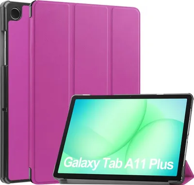 Produktbild von Samsung Galaxy Tab A11 Plus Hülle - Coverup Tri-Fold Ständer Klapphülle mit Schlaf/Wach-Funktion - Violett