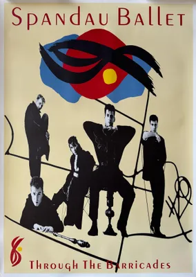 Obrázek produktu pro Spandau Ballet - Through The Barricades - 1986 - Plakát - 60x86 cm
