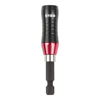 Produktbild von STIER Bithalter KraftSpezial mit Ringmagnet und Haltefunktion, Universalthalter, Antrieb 1/4", Schnellwechsel-Funktion für Bits