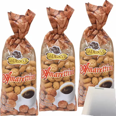 Produktbild von Gadeschi Amarettini 3er Pack (3x200g Packung) + usy Block
