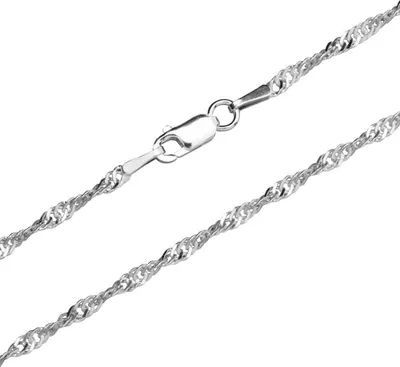 Produktbild von Singapurkette Silber 2,2mm breit - Länge wählbar - inkl. Etui SGC0022
