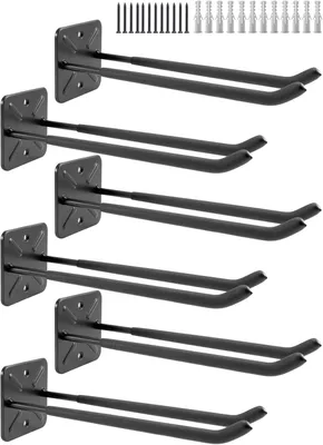 Image de Crochets muraux pour garage, 32 cm, pour outils, capacité de 80 kg, fixation murale