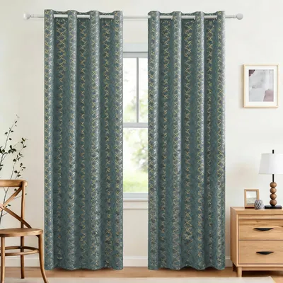 Imagen del producto de Juego de 2 cortinas opacas con aislamiento térmico, de 140 x 300 cm