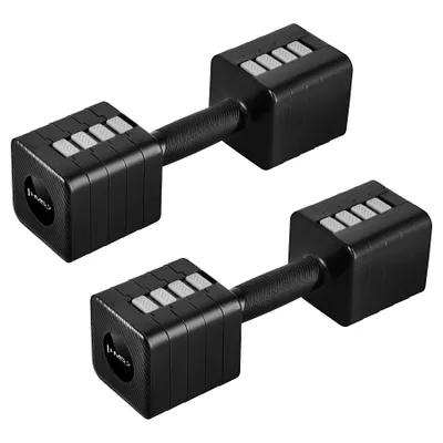 Produktbild von HMS Verstellbare Hanteln HL02 2x5 kg Kurzhantel Set schwarz