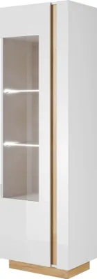 Immagine prodotto di FURNLUX Vetrina Arcade Bianco 60cm / Colore principale: Bianco / Dimensioni: 60 x 194 x 40 cm