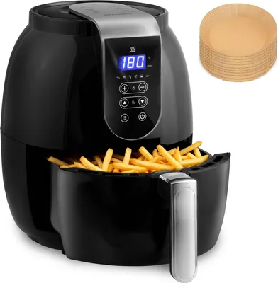 Produktbild von Berdsen BD-651, Heißluftfritteuse, 3,6 l, Einzelbild, Schwarz, Berührung, Eigenständig