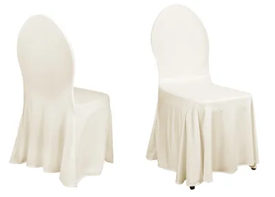 Produktbild von TexDeko Stretch Stuhlhussen - Modell Dublin - Premium Gastronomie Qualität 20% Elasten - strapazierfähig - Creme