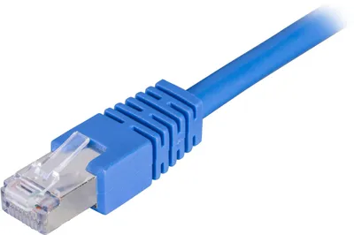 Image de DELTACO F/UTP Cat6 Patchcable 3m, blau