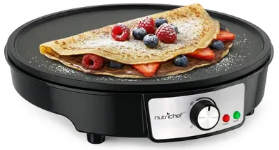 Produktbild von NutriChef Crepe Maker 30 cm elektrisch – Antihaft Platte mit Temperaturregelung,
