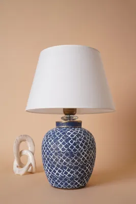 Image de Opviq, YL500, lampes de table, bleu, céramique, 30 x 30 x 45 cm