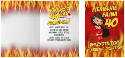 Zdjęcie produktu dla karnet Piekielnie fajna 40-stka 14