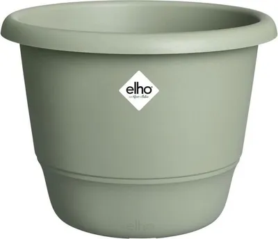 Produktbild von ELHO Amiga Rund Blumentopf, 47 cm Durchmesser, 35 cm Hoch, Grün, 100% Recycelt, Aussenbereich