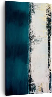 Produktbild von Bild auf Leinwand - Leinwandbild - Einteilig - Abstraktion gerieben schwarz - 55x100cm - Wand Bild - Wanddeko - Wandbilder - Leinwanddruck - Bilder - Wanddekoration - Leinwand bilder - PA55x100-4381