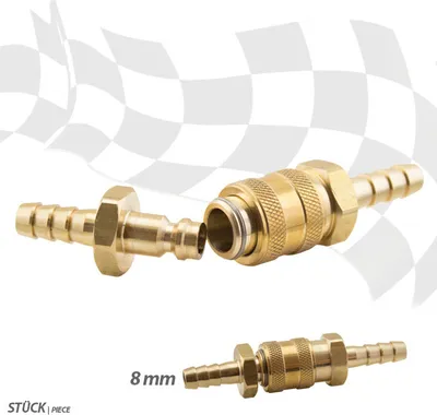 Zdjęcie produktu dla Schnelltrennkupplung Messing 8mm / 5/16