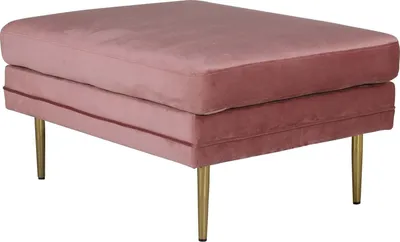 Produktbild von FURNLUX Ottomane Boom Rosa Und Gold 90cm / Hauptfarbe: Rosa / Abmessungen: 90 x 70 x 49 cm