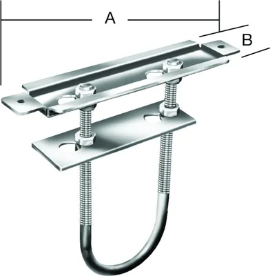 Immagine prodotto di VORMANN Supporto per radiatore L.190mm L.45mm S.1,5mm STA blu zincato bianco - 5102000