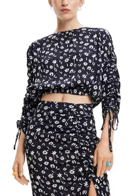 Obrázok produktu pre DESIGUAL Bluse Damen Viskose Schwarz GR77284 - Größe: L