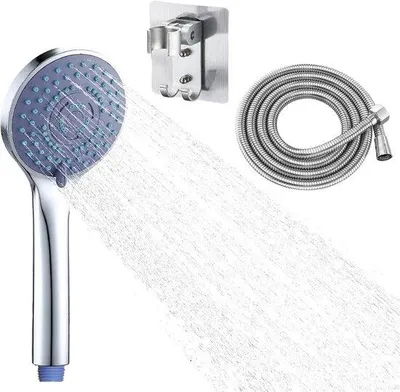 Produktbild von Duschkop mit 2 m Schlauch - wassersparend - antikalk - 1 Stück