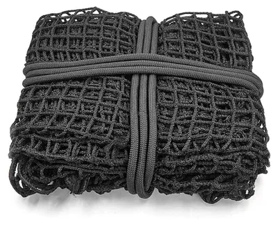 Immagine prodotto di Rete per fieno - Sacco per fieno per cavalli - 90 x 45 x 45 cm - Maglie quadrate - Nero