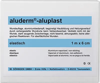 Produktbild von SÖHNGEN aluderm-aluplast Wundpflaster - elastisch, 6x10cm, 10 Stück