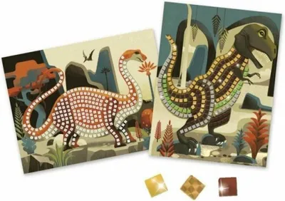 Obrázok produktu pre DJECO Mozaikové obrázky Dinosaury
